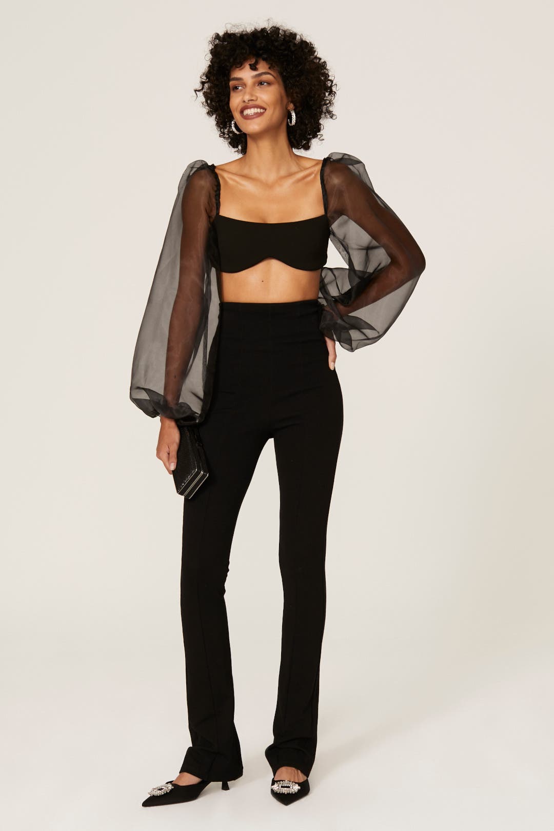 Illusion Crop Top by Nookie | Rent the Runway