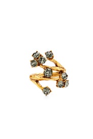Crystal Branch Ring by Oscar de la Renta