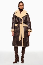 Eco-Sheepskin Long Coat by OOF