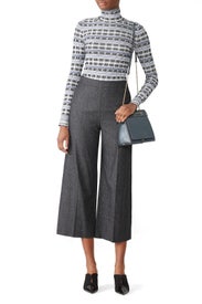 Herringbone Crop Pants by Rebecca Taylor NYC