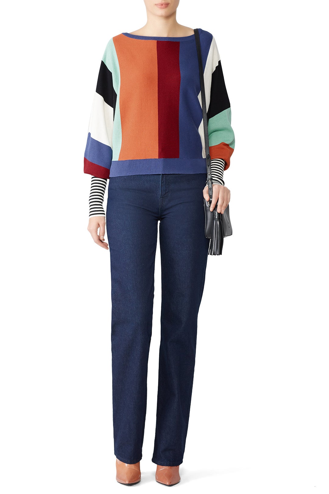 Multi Stripe Sweater by Slate & Willow 0