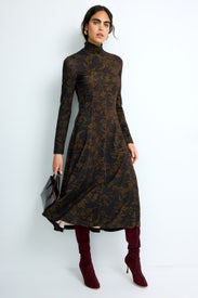 Black Floral Thea Dress by Tanya Taylor