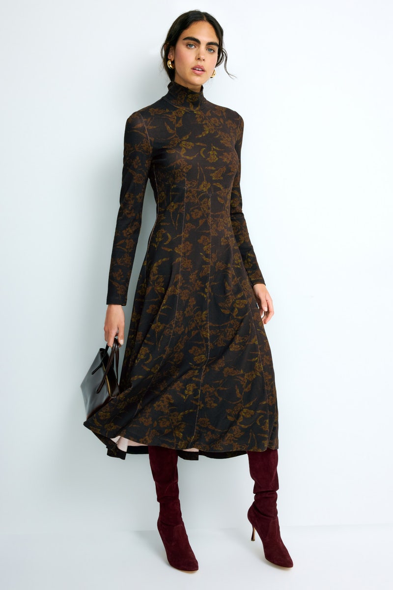 Black Floral Thea Dress by Tanya Taylor - Photo 0