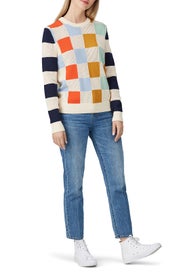 Checkered Pullover Sweater by Tory Sport