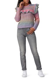 Yumi Ruffle Pullover by LoveShackFancy