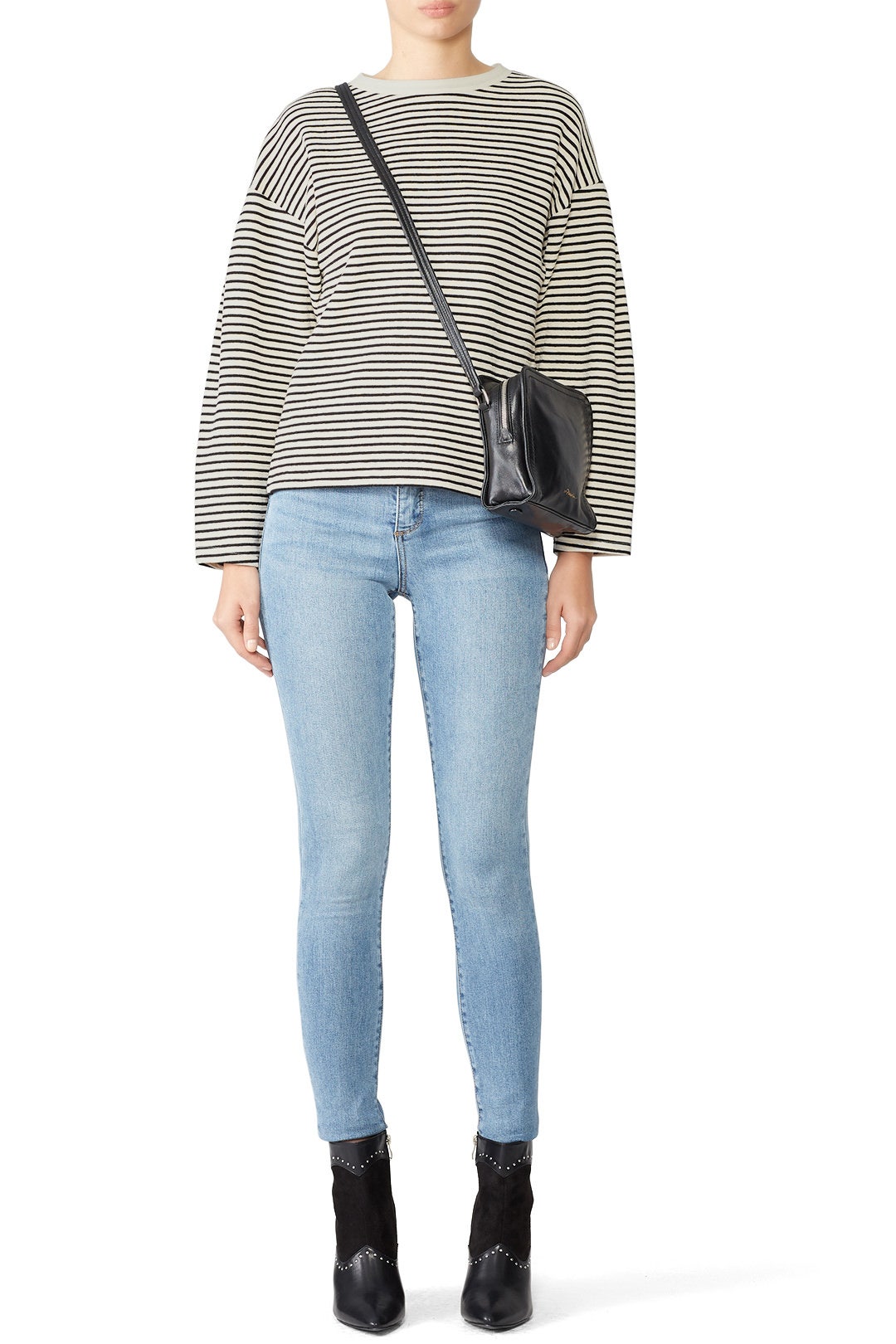 Striped Sweatshirt by sita murt 0