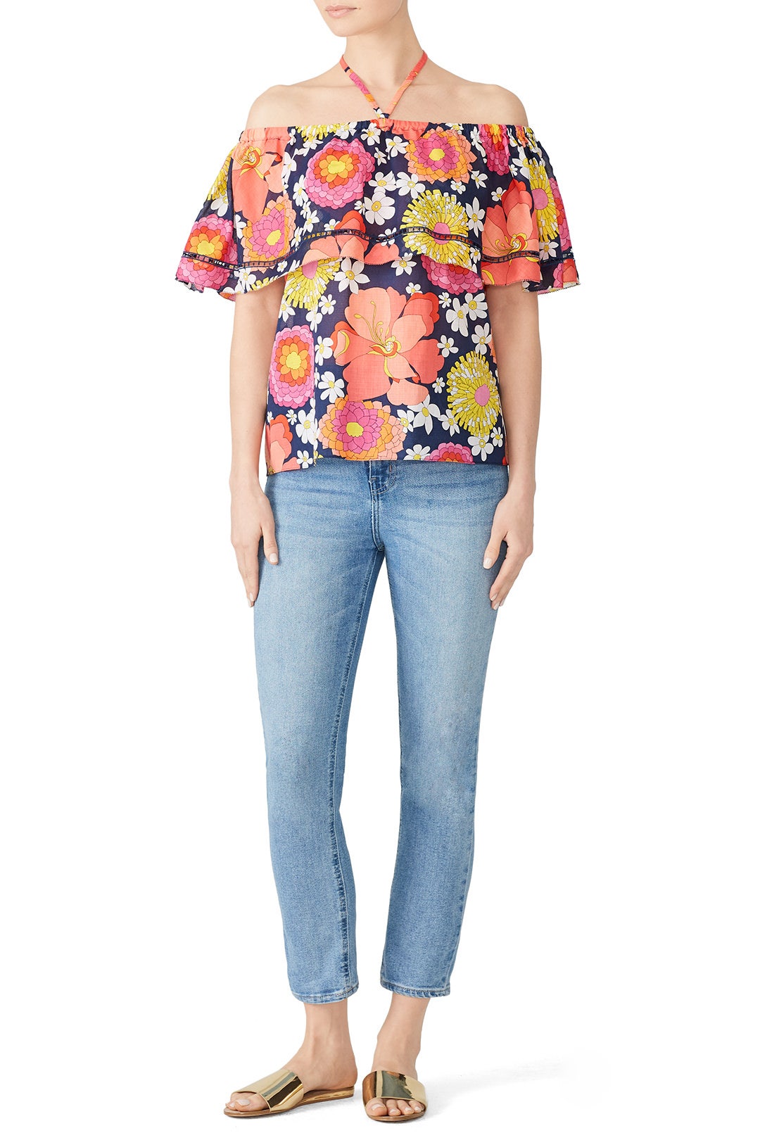 Floral Veradis Top by Trina Turk 0