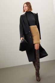 Faux Fur Mini Skirt by ALIÉTTE