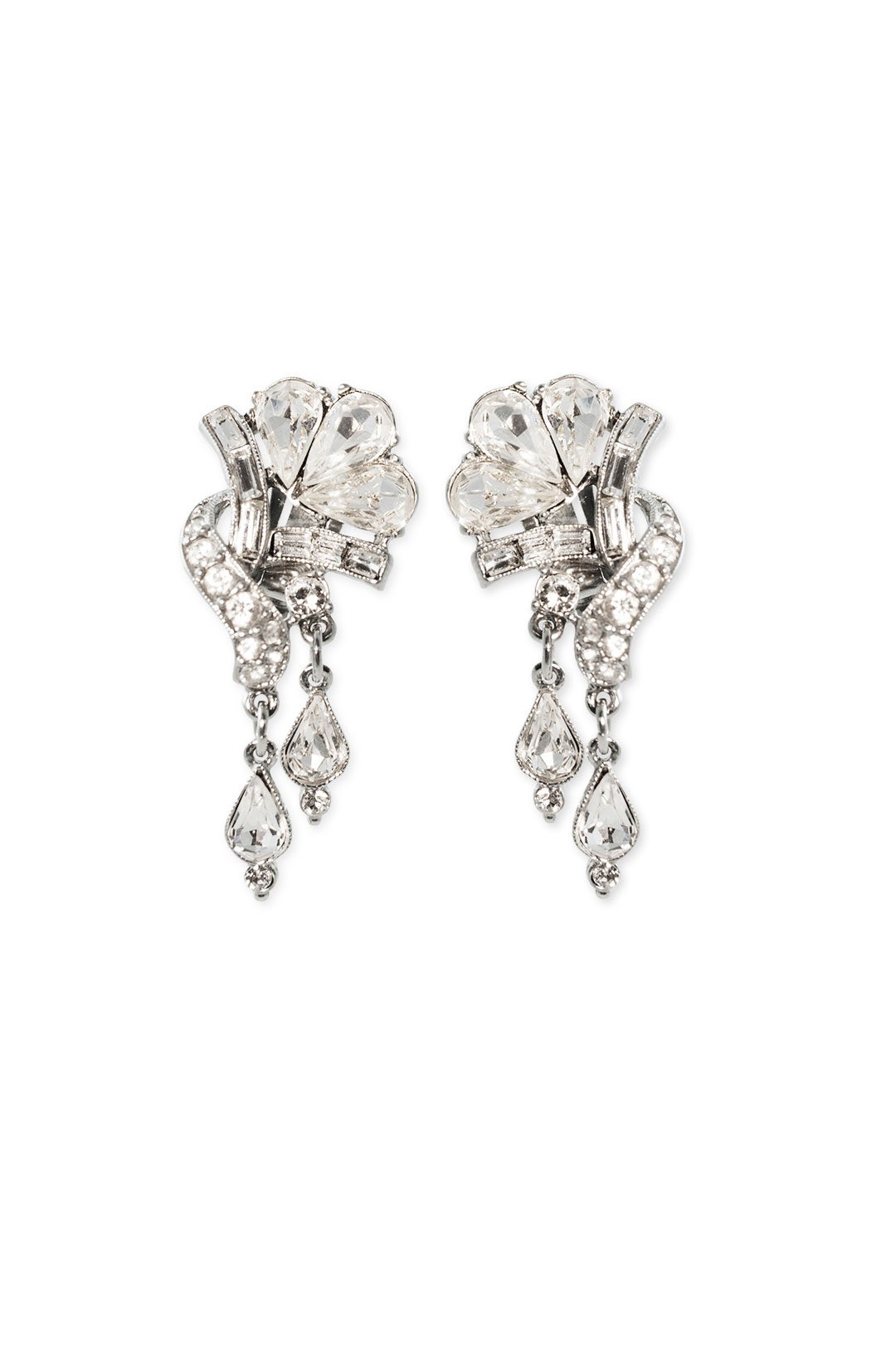 Twisted Floral Drop Earrings by Ben-Amun