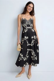Rachy Fleur Embroidered Midi Dress by Claudie Pierlot