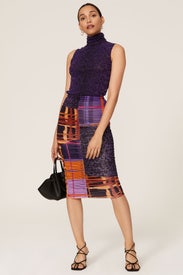 Gonna Corta Patchwork Skirt by Fuzzi
