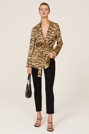 Printed Satin Blazer by Scotch & Soda
