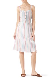 Striped Button Front Dress by Slate & Willow