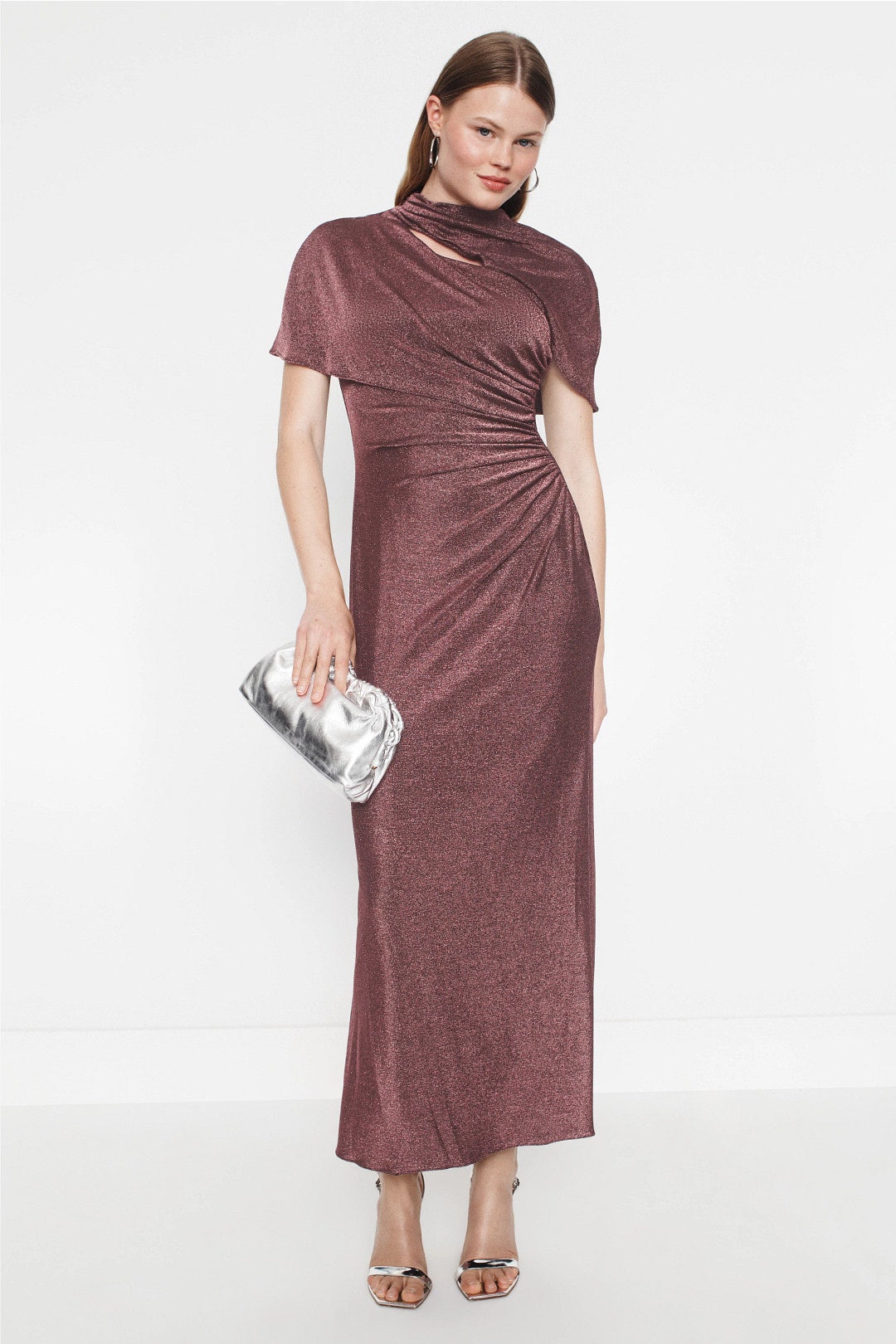 Sparkly Midi Dress by Adrianna 0