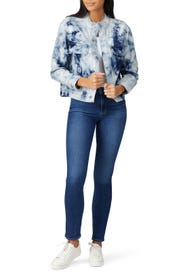 Blue Tie Dye Jacket by Fifteen Twenty