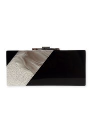 Jet Decoupage Minaudiere by HALSTON Handbags
