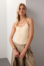 Crochet Knit Tank by Jason Wu x RTR