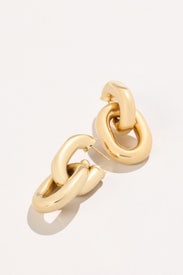 Xl Link Double Hoop Earring by Rabanne
