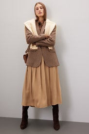 Box Pleat Midi Skirt by Polo Ralph Lauren