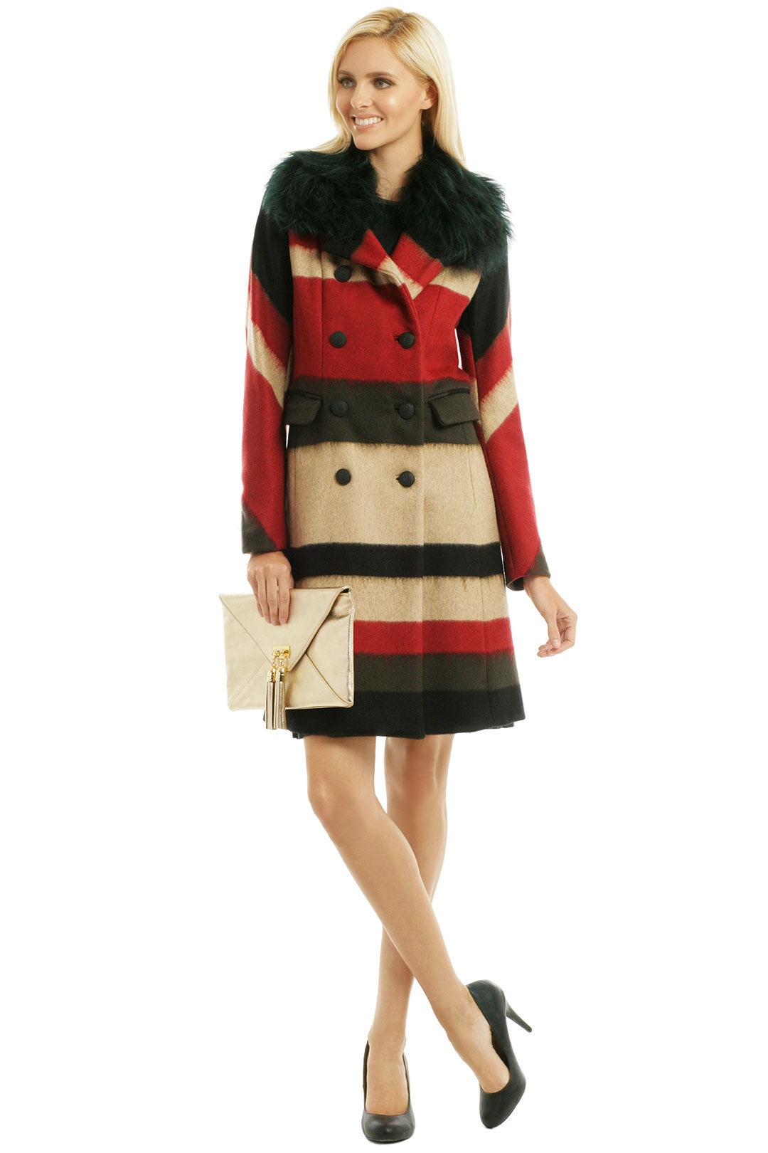 Taj Stripe Wool Windsor Coat by rag & bone 0