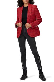 Red Leopard Blazer by Zadig & Voltaire
