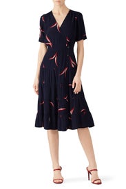 Printed Marine Dress by ba&sh