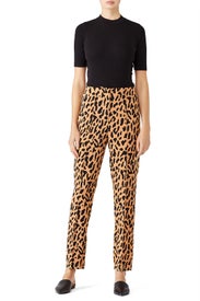 Leopard Skinny Pant by Diane von Furstenberg