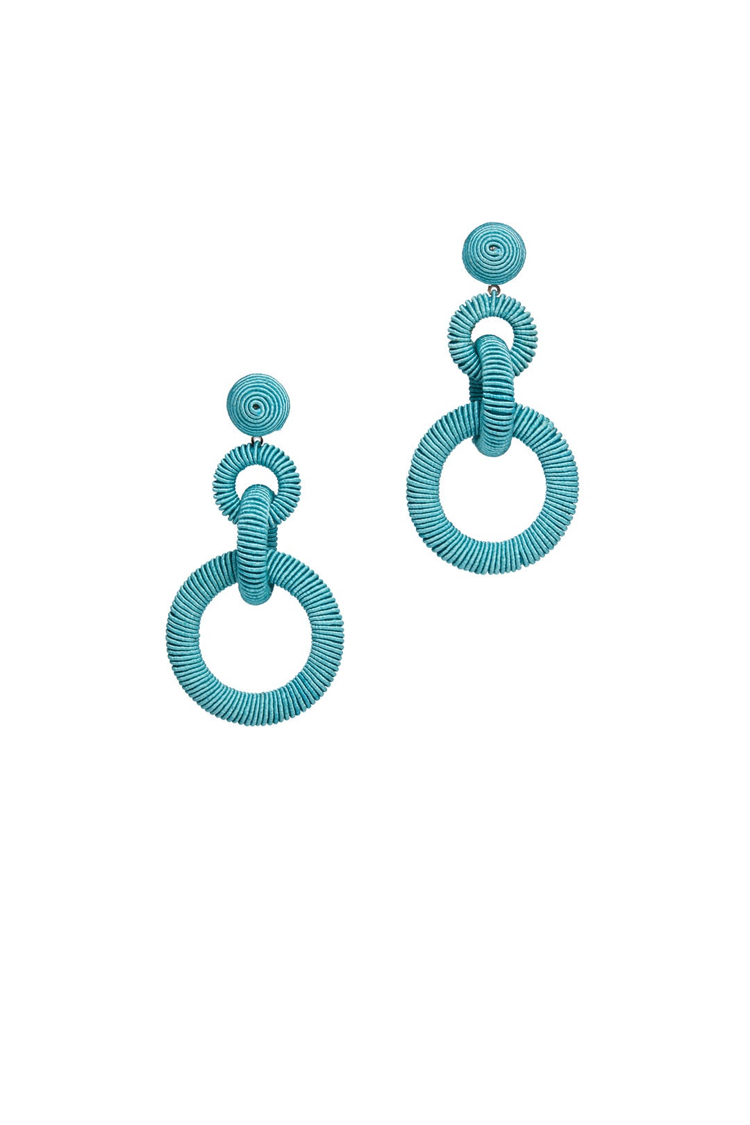 Turquoise Ring Drop Earring by Kenneth Jay Lane 0