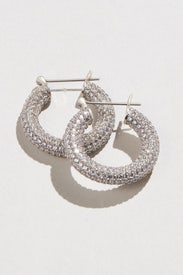 Pave Baby Amalfi Hoops by Luv Aj