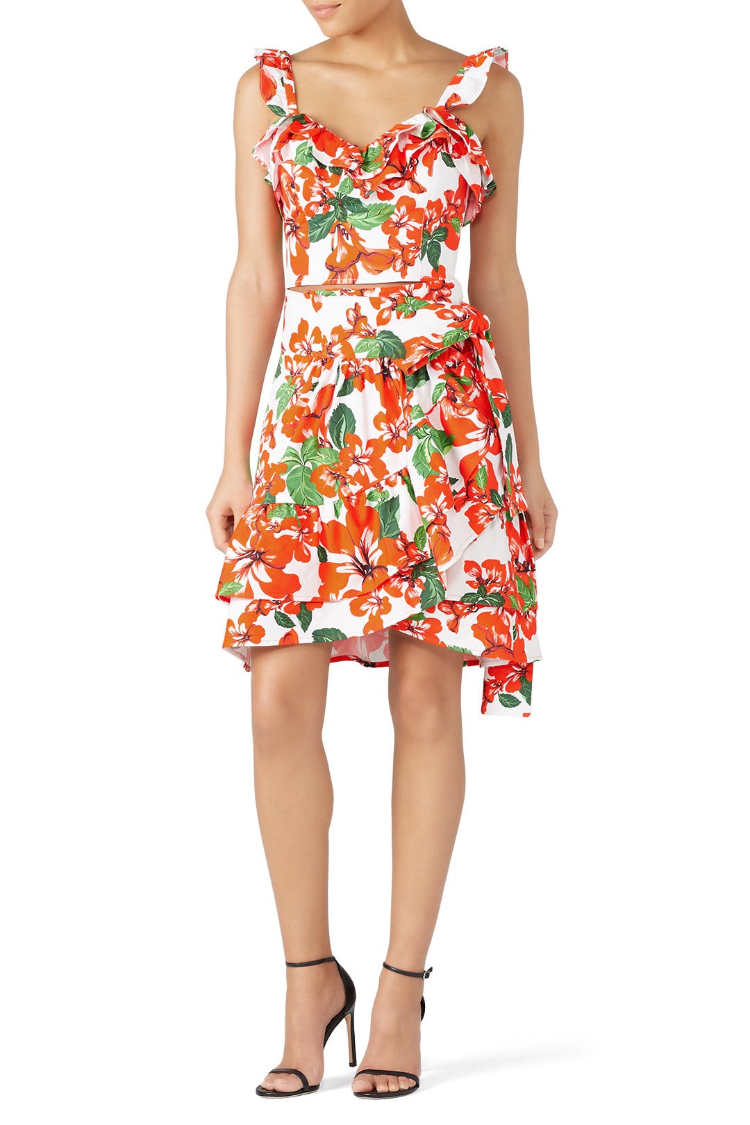 Milos Print Wrap Skirt by Marissa Webb 0