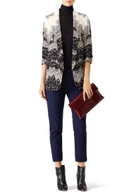 Black and White Print Blazer by TART Collections