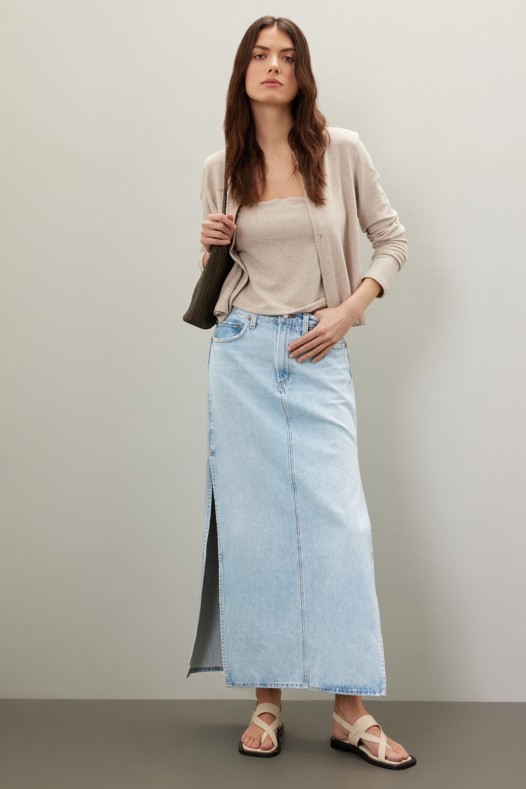 Astrid Slice Skirt by AGOLDE | Rent the Runway