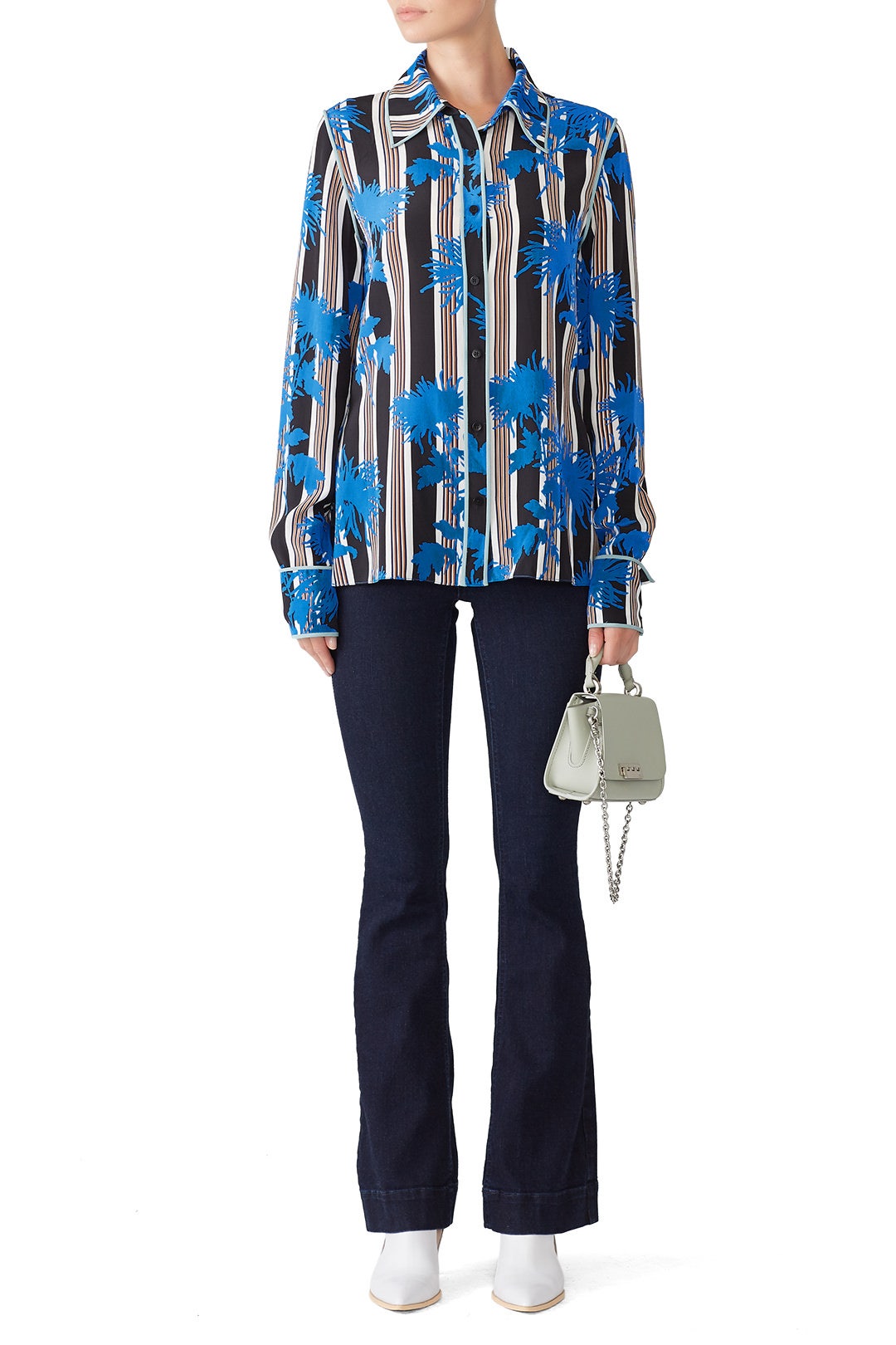 Long Sleeve Collared Shirt by Diane von Furstenberg 0