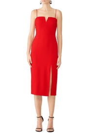Red Daisy Sheath by Jay Godfrey