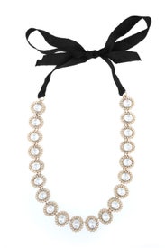 Tie Up in Crystal Necklace by Lee Angel