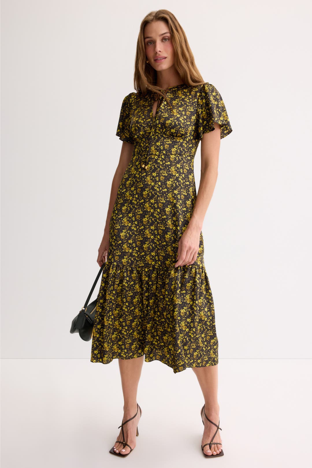 Floral Midi Dress by MICHAEL KORS | Rent the Runway