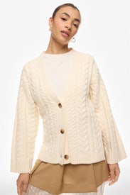 Cable Knit Cream Sweater by Marissa Webb x RTR