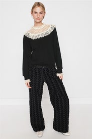 Laced Collared Sweatshirt by Sea NY x RTR