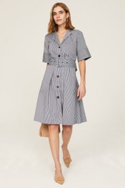 Striped Cotton Work Dress by Adam Lippes x RTR