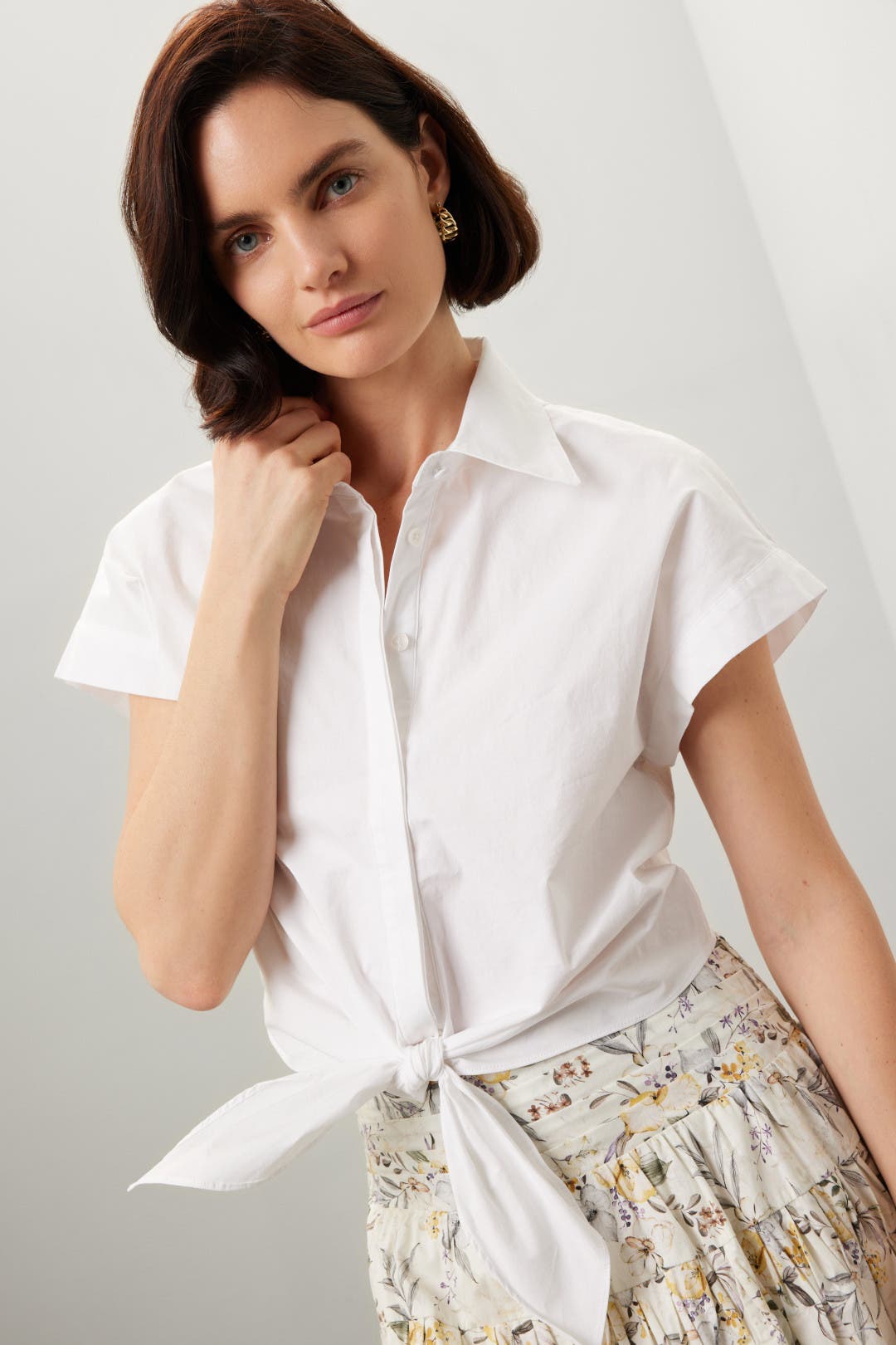 Tie Waist Shirt by Adam Lippes x RTR | Rent the Runway