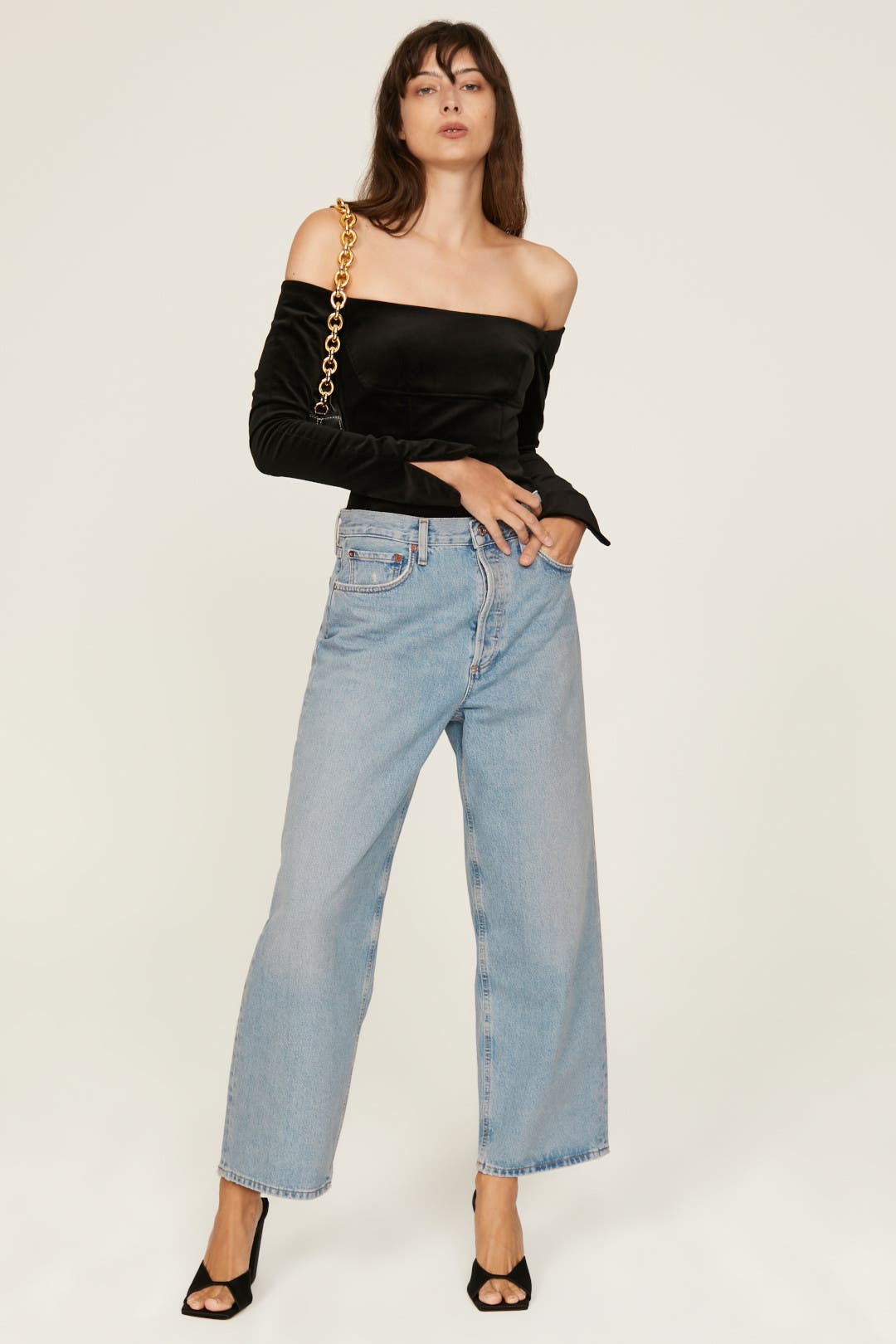 【送料&関税込】AGOLDE low Slung Baggy Jeans AGOLDE x Low Slung Baggy | Women's Denim | Argent