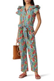 Multi Floral Olivia Jumpsuit by Banjanan