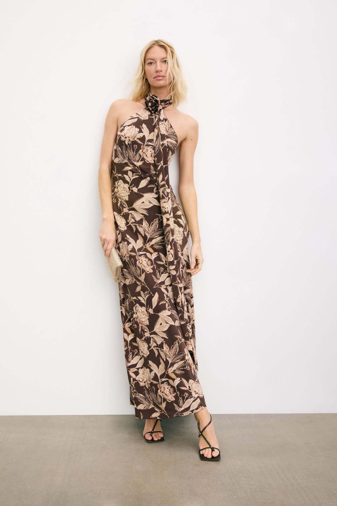 Olivia Rosette Sash Gown by Dress The Population | Rent the Olivia Rosette Sash Gown by Dress The Population | Rent the