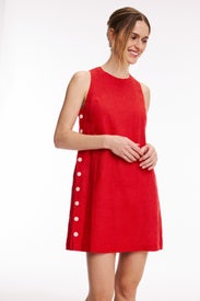 Clarice Side Button Shift Dress by Fifteen Twenty
