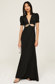 Embellished Cutout Gown by Ieena for Mac Duggal