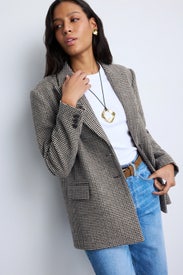 Hounds Tooth Boyfriend Blazer by Joe's Jeans