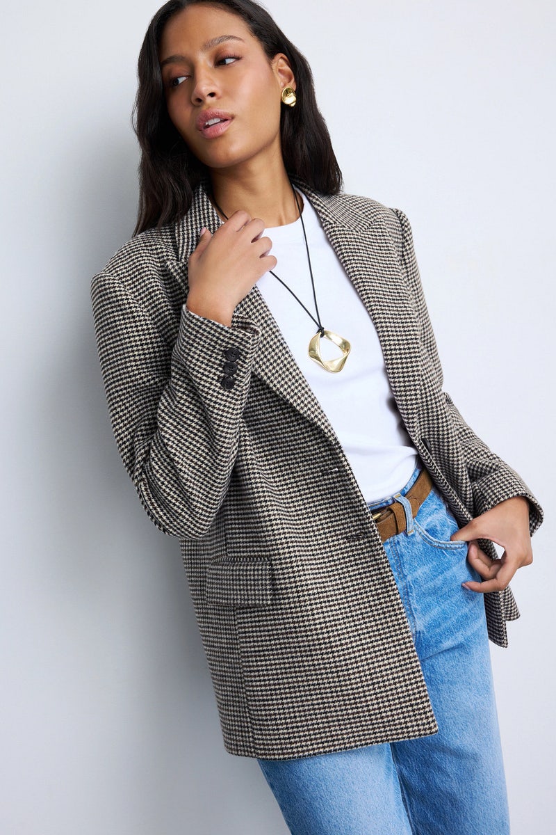 Hounds Tooth Boyfriend Blazer by Joe's Jeans - Photo 0