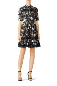 Black Botanical Dress by kate spade new york