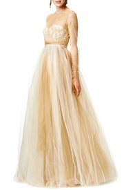 Dipped in Gold Gown by Marchesa Notte