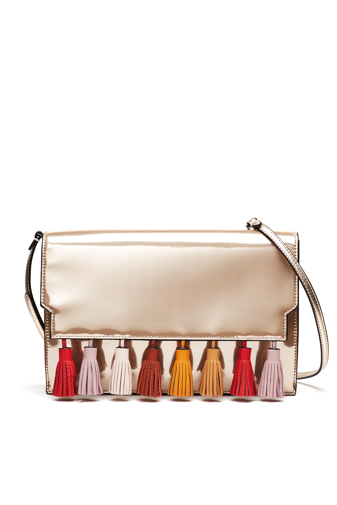 Rose Gold Tassel Sofia Clutch by Rebecca Minkoff Accessories 0